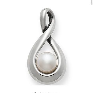 James Avery Graceful Twist Pendant with Cultured Pearl